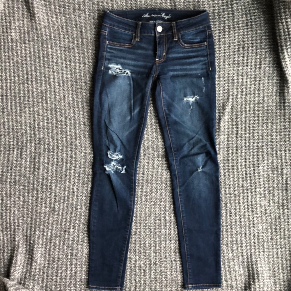 AE distressed jeggings